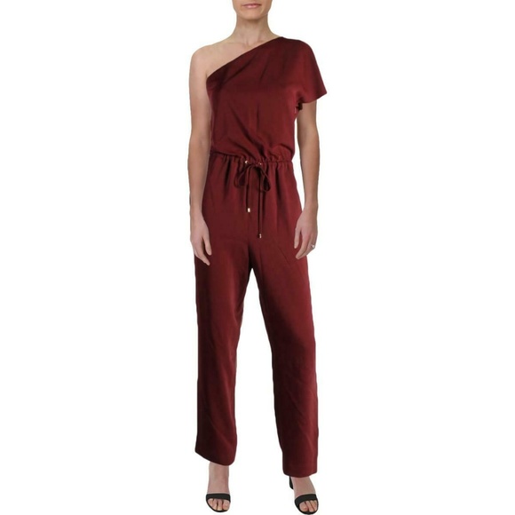 Lauren Ralph Lauren Jumpsuit Rasma Red Sz 4 - Picture 1 of 7